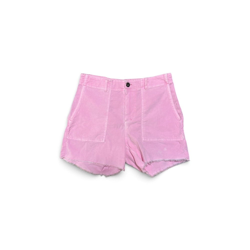Carve Designs Pink Corduroy Raw Hem Shorts FLAW 8 Organic Cotton Barbiecore